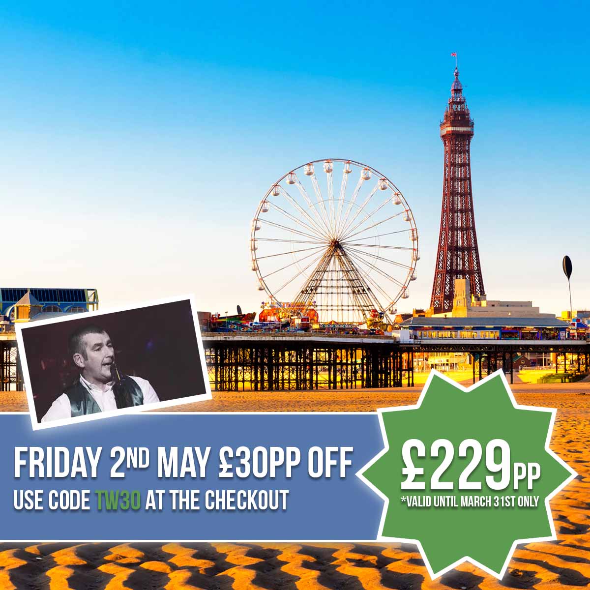 BLACKPOOL BANK HOLIDAY WEEKEND WITH TUDUR WYN A’R TRI DIGRI
